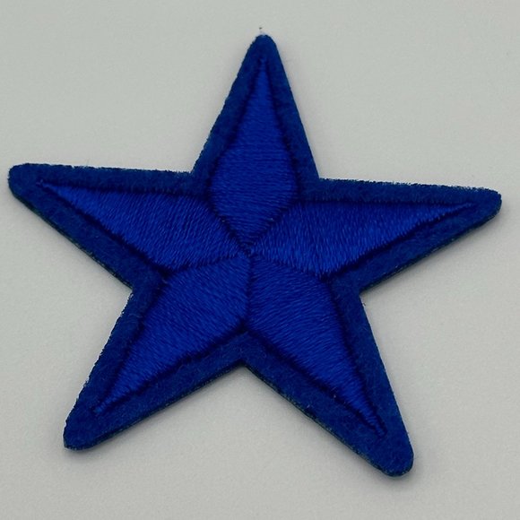 New Oli and Alex Iron-On Appliques/Patches - Blue Stars, 10 pcs - Picture 6 of 8
